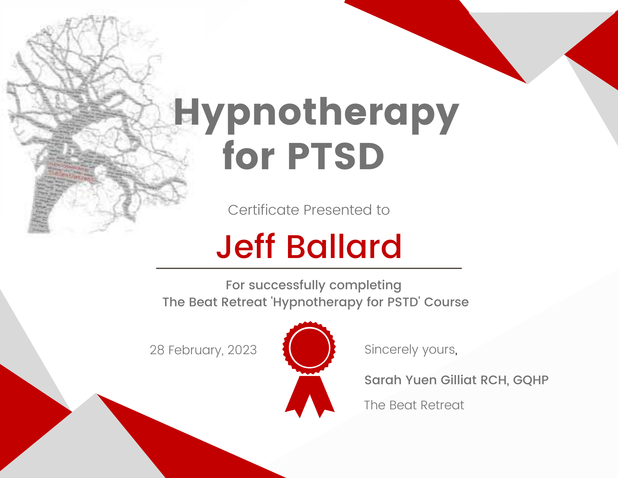 Hypnotherapy for PTSD